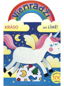 Krāso un līmē! Vienradži (balts) Krāso un līmē! Vienradži (balts)