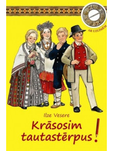Krāsosim tautastērpus! Ar uzlīmēm