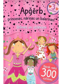 Apģērb princeses, nāriņas un balerīnas! Uzlīmes un uzdevumi vairak nekā 300 uzlīmes