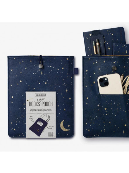 Mape Bookaroo Books & Stuff Pouch - Moon & Stars