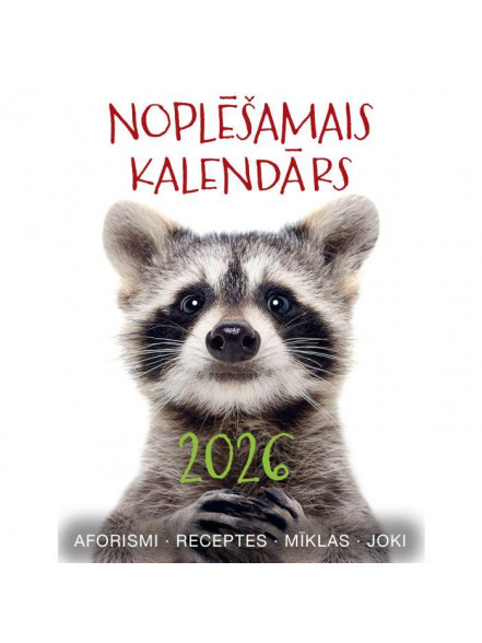 Noplēšamais kalendārs (3 veidi) 2026 Zvaigzne