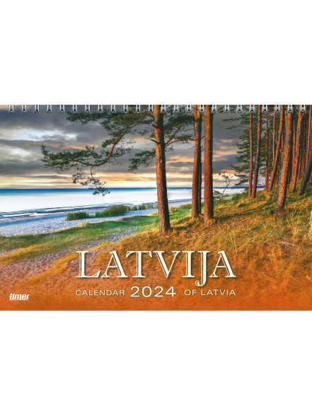 Latvija. Galda kalendārs 2024