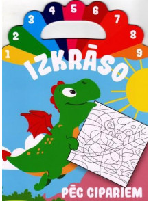 Izkrāso pēc cipariem! Pūķītis