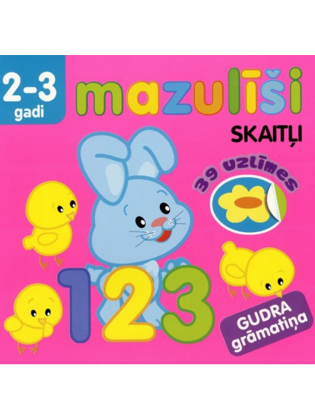 Mazulīši. Skaitļi  2-3gadi. 39 uzlīmes Mazulīši. Skaitļi  2-3gadi. 39 uzlīmes