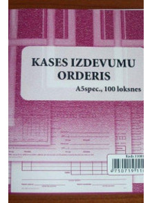 11001 Kases izd.orderis A5V spec.100 loksnes