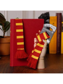 Grāmatzīme Book Scarf - Burgundy & dzeltens