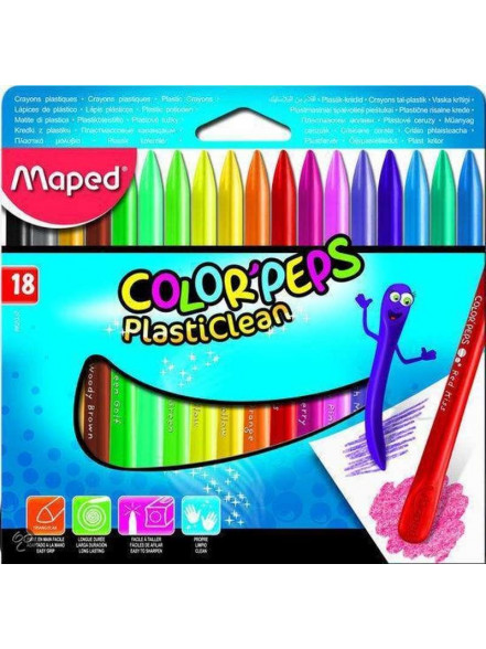 Krītiņi Plasticlean 18 krāsas