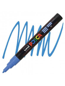 Marķieris ūdens bāzes UNI Posca PC-3M debess zils (48)
