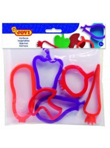 Plastilīna formiņu komplekts JOVI VEGETABLES 6formiņas