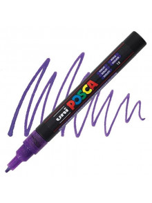 Marķieris ūdens bāzes UNI Posca PC-3ML glitter violets (12)