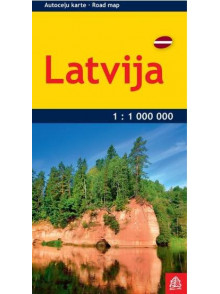  Latvija. Autoceļu karte 1:1 000 000