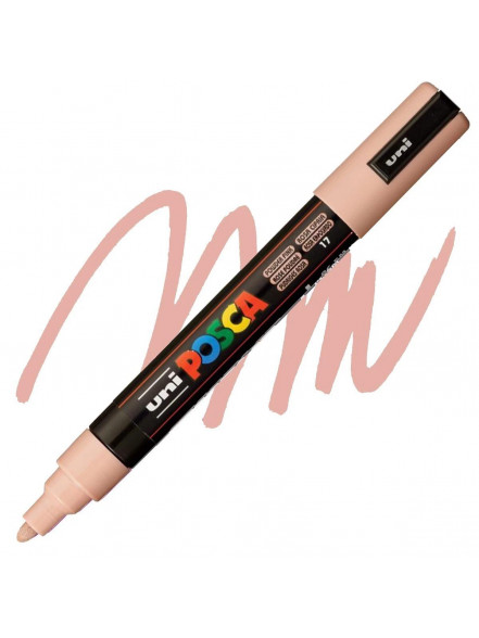 Marķieris ūdens bāzes UNI Posca PC-5M pūderrozā (17)