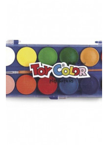 Akvareļkrāsas ToyColor 12 krāsas