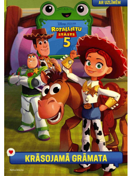 Rotaļlietu stāsts 5.Krāsojamā grāmata. Ar uzlīmēm. Disney
