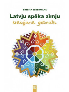 Latvju spēka zīmju krāsojamā grāmata