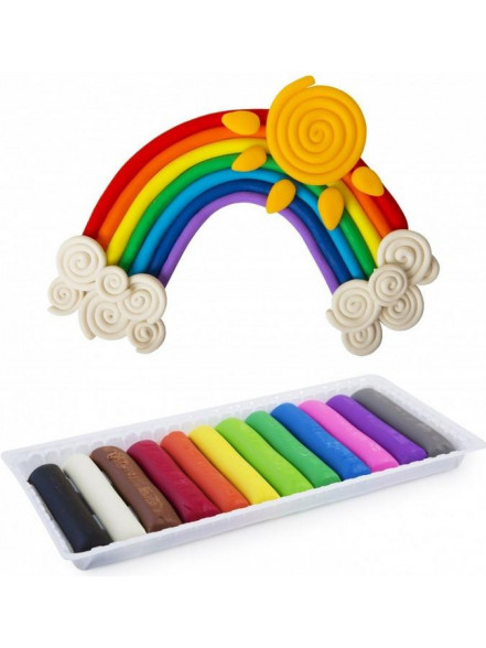 Plastilīns 12 krāsas KIDEA