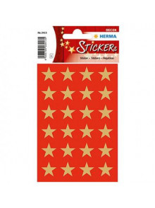 Uzlīmes Decor, Ziemassvētku, zvaigznes zeltītas, Ø15mm, 3 lapas