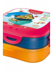 Pusdienu kastīte MAPED Picnik 3 vienā 1,4 L rozā