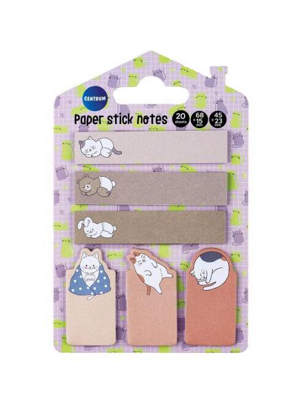 Papīra indeksi Cute Cat 6gb.x20lp.  