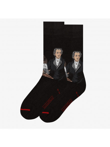 Zeķes Joseph Karl Stieler - Johann Wolfgang von Goethe, izm. 40-46, melnas