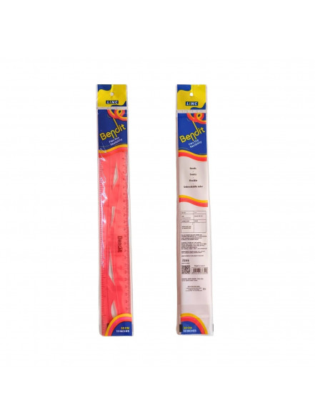 Lineāls 30 cm, elastīgs, blisterī, Linc Bendit