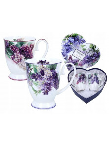 Krūzītes 280ml (2) L.Lozano Ceriņi sirds kastītē