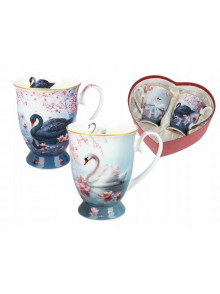 Krūzītes 280ml (2) Gulbji sirds kastē 840