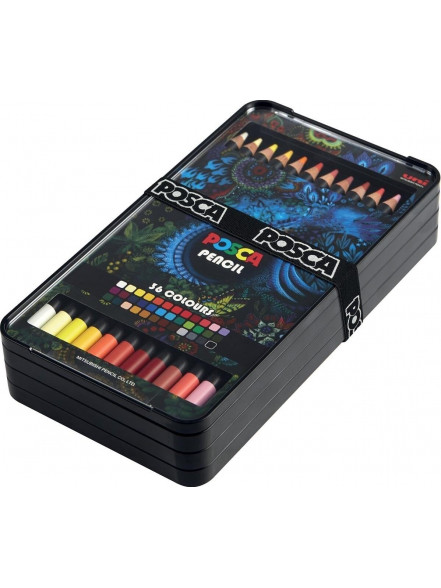 Zīmuļkrāsas UNI POSCA KPE-200  36 krāsas