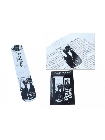 Magnētiskā grāmatzīme 30x100mm Kaķi zem lietussarga 013-4041