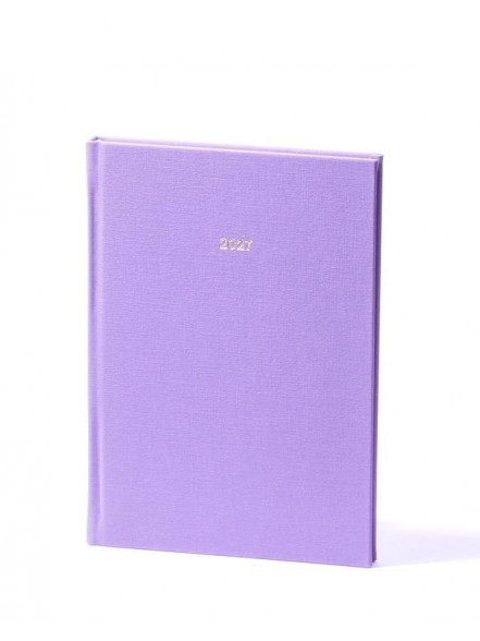 K/2027 Dienasgrāmata QUADRO, mākslīgā āda ar faktūru, violets