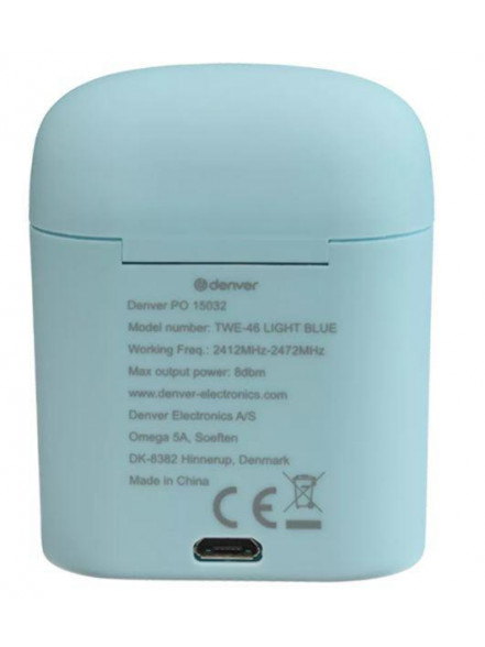 Austiņas Denver TWE-46 light blue