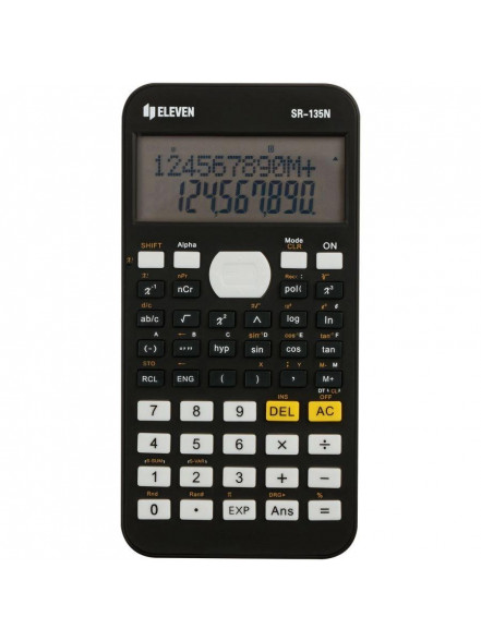 Kalkulators zinātniskais, 10+2 zīmes, Eleven SR-135NE, 148x75.5x13mm, 92g., Citizen analogs