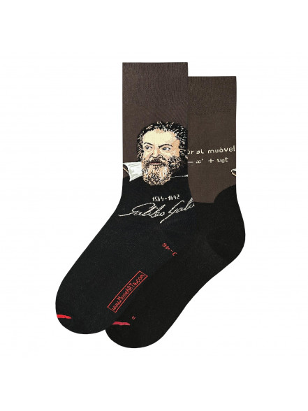 Zeķes Science & History - Galileo Galilei, izm. 36-40, melnas
