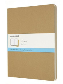 Piezīmju klade Moleskine Cahier, kartona vākos, XXL 21.59x27.94cm, līniju lapas