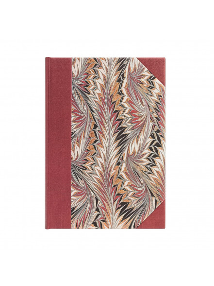 Piezīmju grāmata Cockerell Marbled Paper, Rubedo, līniju, MiDi