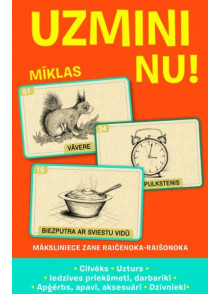 Uzmini nu! Mīklu spēle domāšanai un izklaidei (kastītē ir 56 kartītes)