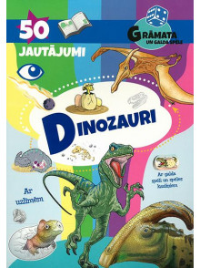 Dinozauri.50 jautājumi. Ar uzlīmēm Dinozauri.50 jautājumi. Ar uzlīmēm