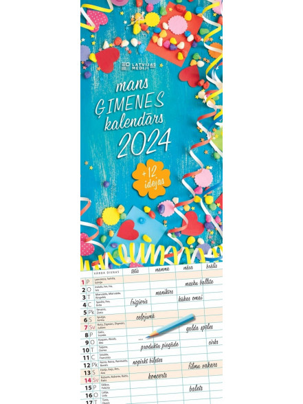Mans ģimenes kalendārs 2025 Mans ģimenes kalendārs 2025