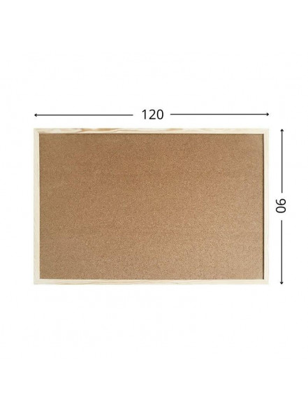 Korķa tāfele 90x120 koka rāmī FORPUS