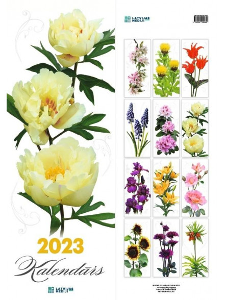Kalendārs 2024. Garie ziedi