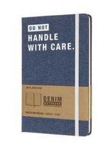 Piezīmju grāmata Moleskine Denim, līniju, džinsu vāks, 13x21 cm, Don't Handle