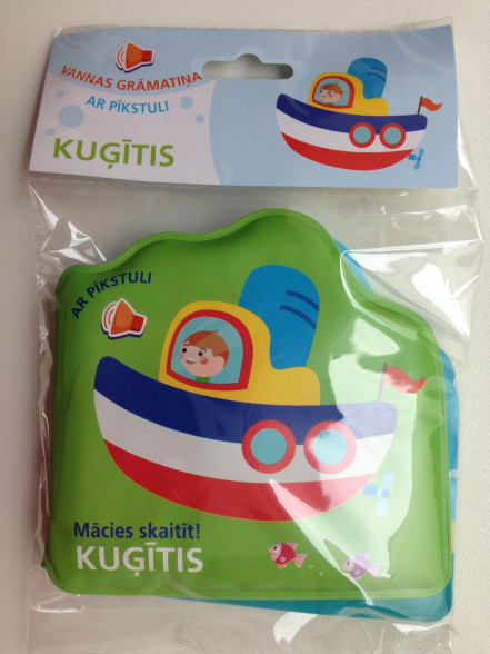 Kuģītis. Vannas grāmatiņa ar pīkstuli. Mācies skaitīt! Kuģītis. Vannas grāmatiņa ar pīkstuli. Mācies skaitīt!