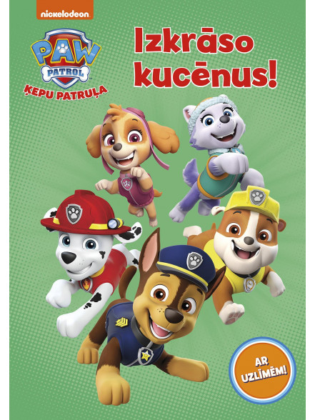 PAW Patrol. Izkrāso kucēnus! Ar uzlīmēm! Ķepu patrūļa PAW Patrol. Izkrāso kucēnus! Ar uzlīmēm! Ķepu patrūļa