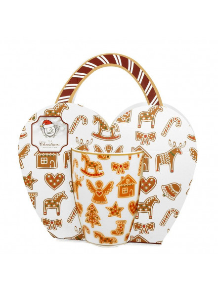 Krūzīte 360ml Classic Gingerbread dāvanu iesaiņ.