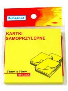 Līmlapiņas -1 SCH 76*76/100 dzeltenas