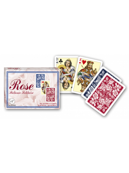 Kārtis PIATNIK pasjansa 66*44mm 2*55gab. Rose 2044 (s)