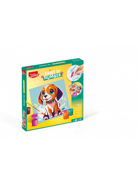 MAPED Creativ krāsošanas komplekts Paint by number, suns / lapsa, 7>11