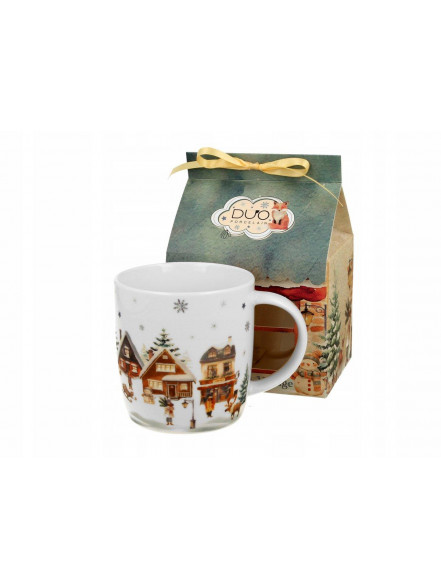 Krūzīte 400ml Christmas Village dāvanu kastē