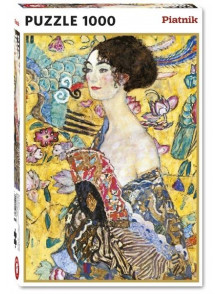 Puzzle PIATNIK 1000 Klimt Lady with a Fan