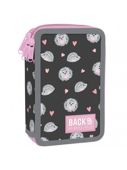 Penālis ar trīs rāvējslēdzējiem BACKUP 7 modelis GEW16, 22 x 9 x 9 cm, 100 g., Ezīši